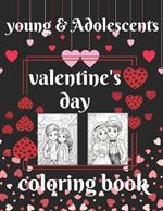 young & Adolescents valentine's day coloring book