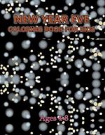 New Year Eve Coloring Book For Kids Ages 4-8