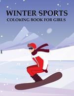 Winter Sports Coloring Book For Girls