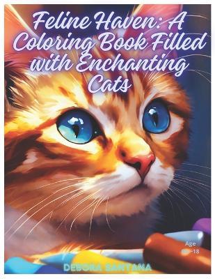 Feline Haven: A Coloring Book Filled with Enchanting Cats: Enchanting Cats - Debora Nascimento de Santana - cover