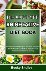 Blood Type RH Negative Diet Book: Over 30 Flavorful Recipes, Practical Tips, One-Week Meal Plan, and Much More for Your Personalized Wellness Journey