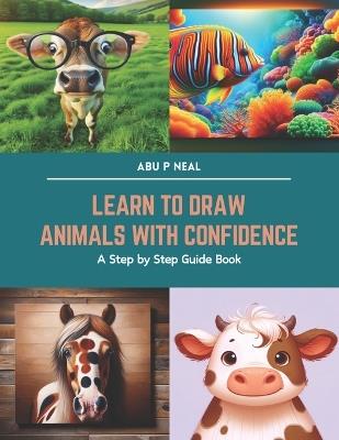 Learn to Draw Animals with Confidence: A Step by Step Guide Book - Abu P Neal - cover