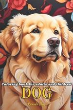 Dog: Coloring book for adults and children