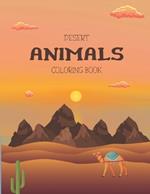Desert Animals Coloring Book: 