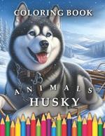Husky Coloring Book: For Adults & Children