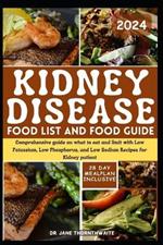 Kidney Disease Food List and Food Guide 2024: Comprehensive guide on what to eat and limit with Low Potassium, Low Phosphorus, and Low Sodium Recipes for Kidney patient