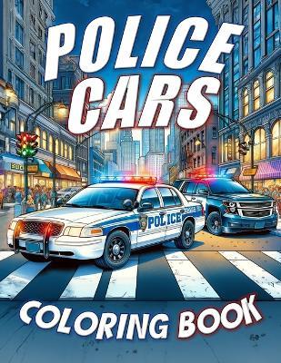 Police Cars Coloring Book - Coco Bean - cover