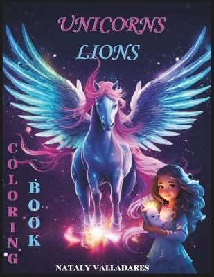 Unicorns Lions: Coloring Book - Nataly Valladares - cover