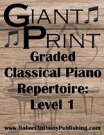 GIANT PRINT Graded Classical Piano Repertoire: Level 1