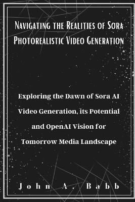 Navigating the Realities of Sora Photorealistic Video Generation: Exploring the Dawn of Sora AI Video Generation, its Potential and OpenAI Vision for Tomorrow Media Landscape - John A Babb - cover