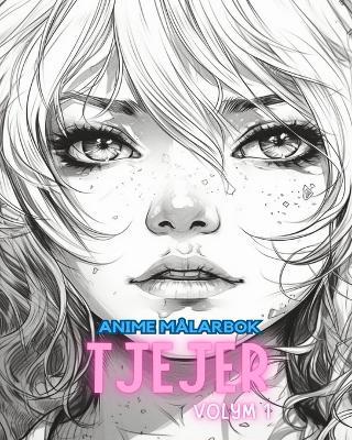 Anime målarbok TJEJER VOLYM 1: Manga Art & Anime - Adult Coloring Books - cover