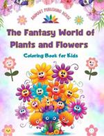 The Fantasy World of Plants and Flowers - Coloring Book for Kids - Funny Designs with Nature's Most Adorable Creatures: Lovely Collection of Creative and Adorable Nature Scenes for Children