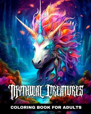 Mythical Creatures Coloring Book for Adults: Fantasy Coloring Pages with Mystical Creatures - Regina Peay - cover