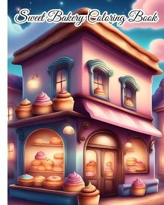 Sweet Bakery Coloring Book: My Adorable Bakery Shop, The Joyful Everyday, Delicious Sweets, Treats For Kids - Thy Nguyen - cover