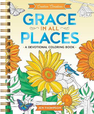 Grace in All Places: A Devotional Coloring Book - Jen Thompson - cover