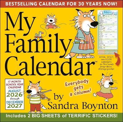 Sandra Boynton's 17-Month 2026-2027 My Family Wall Calendar - Sandra Boynton - cover