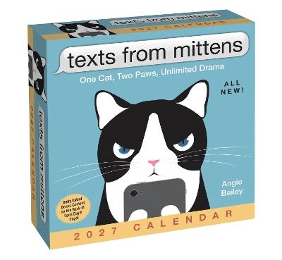 Texts from Mittens the Cat 2027 Day-to-Day Calendar: One Cat, Two Paws, Unlimited Drama - Angie Bailey - cover