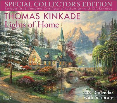 Thomas Kinkade Collector's Scripture Edition 2027 Deluxe Wall Calendar + Print: Lights of Home - Thomas Kinkade - cover