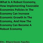 What Is A Robust Economy, How Implementing Favorable Economic Policies In The Economy Can Increase Economic Growth In The Economy, And How The Economy Can Become A Robust Economy