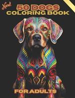 50 dogs coloring book for adults