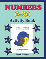 Numbers Activity Book / Color and Learn/ Numbers 0-20 activity Book/ Preschool/ Kindergarten