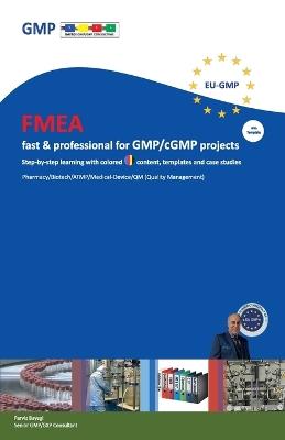 FMEA fast & professional for GMP/cGMP projects: Step-by-step learning with colored content, templates and case studies - Parviz Bayegi - cover