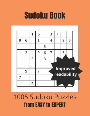 Sudoku Book: 1005 puzzles from easy to hard - Gamiel - cover