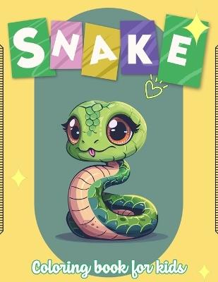 Snake cloring book for kids: Fun with Coloring Snakes and Drawing some parts of each poisonous snake. Great Collectible Activity Pages for Toddlers & Kids.(For Children) - Valerie Conner Art - cover