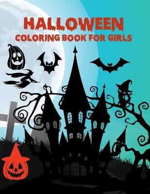 Halloween Coloring Book For Girls - Sadhin Press - cover