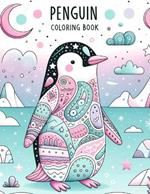 Penguin coloring book: Animal-themed with clear, diverse images and many genres.colouring For Adult