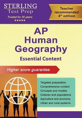 AP Human Geography: Essential Content for Advanced Placement Exam - Sterling Test Prep - cover