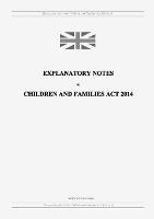 Explanatory Notes to Children and Families Act 2014 - United Kingdom Legislation - cover