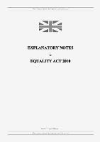 Explanatory Notes to Equality Act 2010 - United Kingdom Legislation - cover