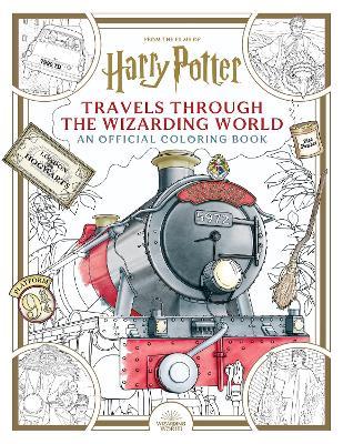 Harry Potter: Travels Through the Wizarding World: An Official Coloring Book - Insight Editions - cover