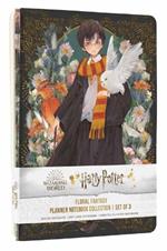 Harry Potter: Floral Fantasy Planner Notebook Collection (Set of 3)