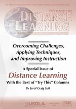 Special Issue of Distance Learning Volume 20 Number 2 2023: Overcoming Challenges, Applying Techniques, and Improving Instruction