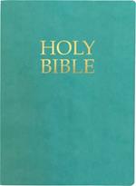 Kjver Holy Bible, Large Print, Coastal Blue Ultrasoft: (King James Version Easy Read, Teal, Red Letter)