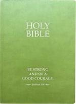 Kjver Holy Bible, Be Strong and Courageous Life Verse Edition, Large Print, Olive Ultrasoft: (King James Version Easy Read, Red Letter, Green, Joshua 1:9)