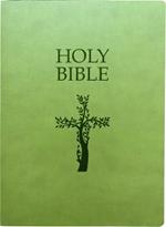 Kjver Holy Bible, Cross Design, Large Print, Olive Ultrasoft: (King James Version Easy Read, Red Letter, Green)