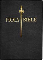 KJV Sword Bible, Large Print, Black Genuine Leather, Thumb Index: (Red Letter, Premium Cowhide, 1611 Version)