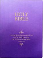 KJV Holy Bible, Delight Yourself in the Lord Life Verse Edition, Large Print, Royal Purple Ultrasoft: (Red Letter)
