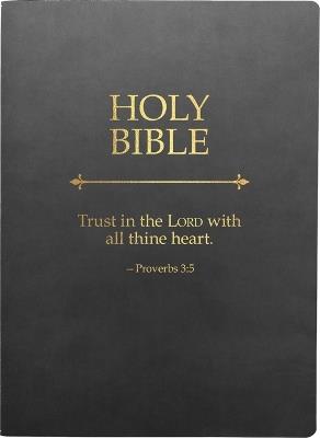 KJV Holy Bible, Trust in the Lord Life Verse Edition, Large Print, Black Ultrasoft: (Red Letter, 1611 Version) - Whitaker House - cover