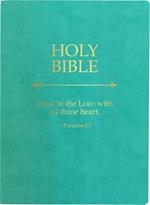 KJV Holy Bible, Trust in the Lord Life Verse Edition, Large Print, Coastal Blue Ultrasoft: (Red Letter, Teal, 1611 Version)