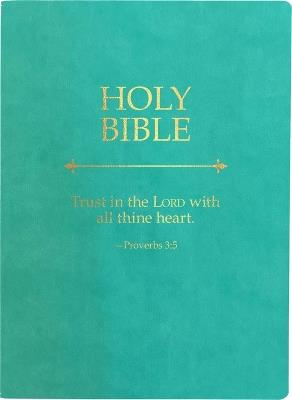 KJV Holy Bible, Trust in the Lord Life Verse Edition, Large Print, Coastal Blue Ultrasoft: (Red Letter, Teal, 1611 Version) - Whitaker House - cover