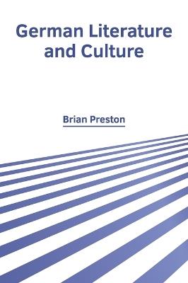 German Literature and Culture - cover