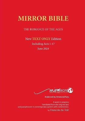 TEXT ONLY MIRROR BIBLE 2024 Edition - Francois Du Toit - cover