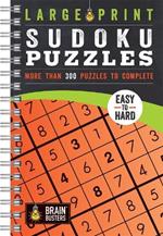 Large Print Sudoku Puzzles Orange