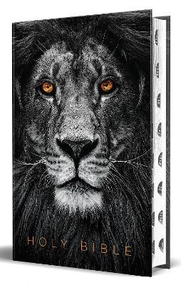 KJV Holy Bible, Large Print Handy Size format, Hardcover, Lion of Judah, Thumb Index, Ribbon Marker, and Red Letter - KING JAMES VERSION - cover