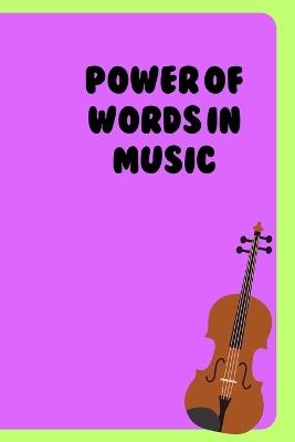 Power of Words in Music - Hedley Wiley - cover