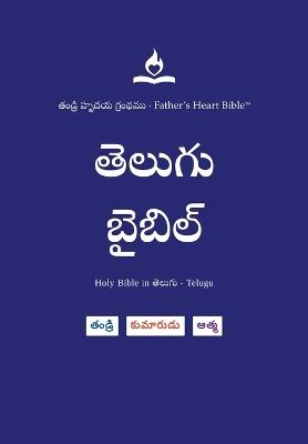 FHB, Telugu Bible, Red Letter, Hardback, Divine Voice Color: Holy Bible, తండ్రి హృదయ గ్రంథము, Easy to Read, Father's Heart Bible - cover